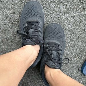 Nike, black, size 6 sneakers. Used.